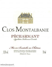 Clos Montalbanie  AOC Pécharmant 2019