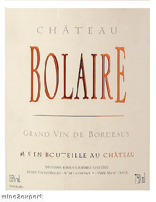 Chateau Bolaire 2019 Bordeaux Supérieur